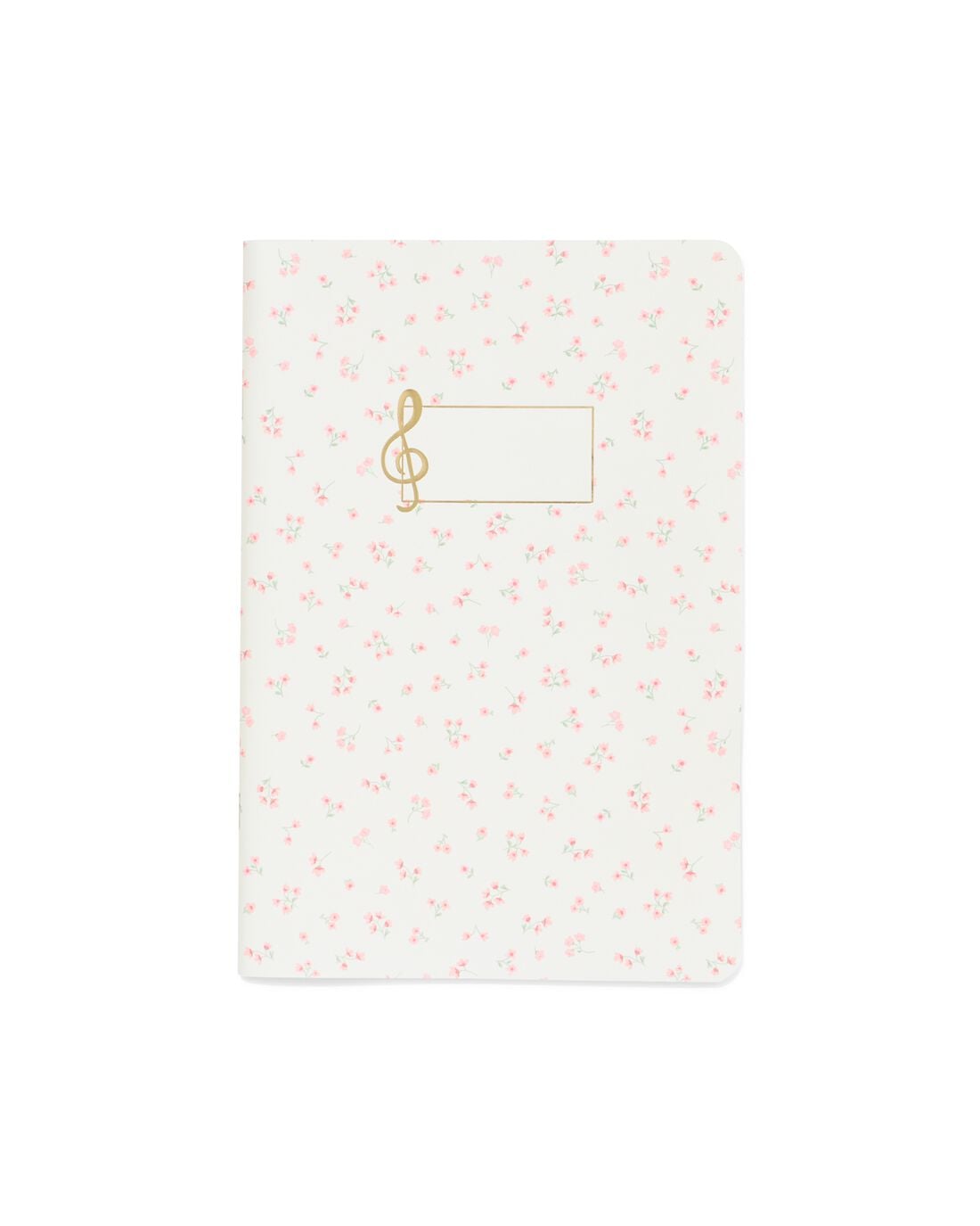 HEMA Muziekschrift A5 bloemen (multicolor) | HEMA