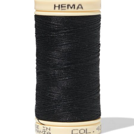 HEMA Naaigaren katoen 500m zwart (zwart) | HEMA