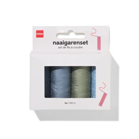 Naaigarenset 100m denim - 4 stuks (denim)