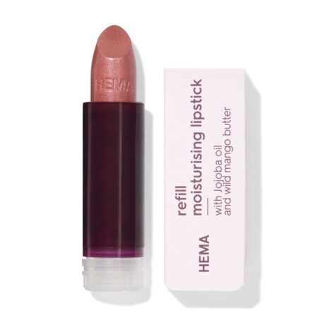 HEMA Navulling moisturising lipstick 26 wacky walnut - satin (lichtbruin) | HEMA