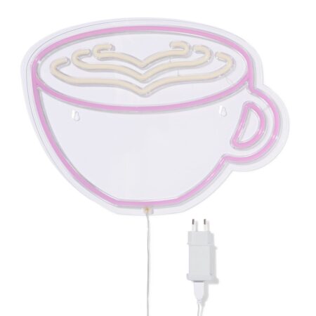 HEMA Neon led-lamp 30.5x40x1.3cm koffie (multicolor) | HEMA