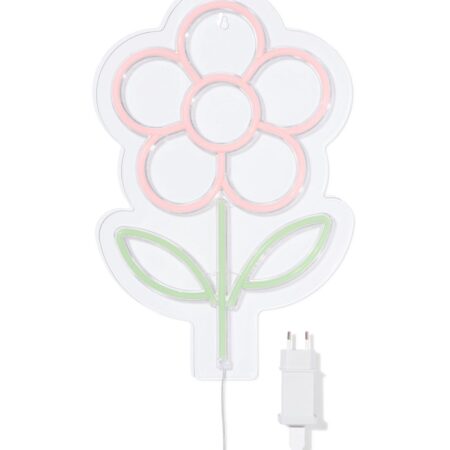 HEMA Neon led-lamp 40x26x1.3cm bloem (multicolor) | HEMA