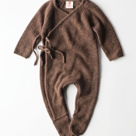 Newborn boxpakje merinowol donkerbruin