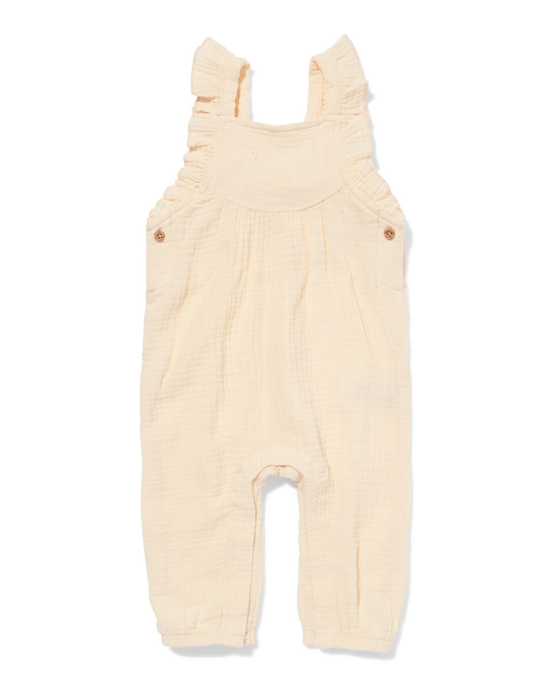 HEMA Newborn jumpsuit mousseline ecru (ecru) | HEMA