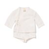 HEMA Newborn kledingset mousseline gebroken wit (gebroken wit) | HEMA