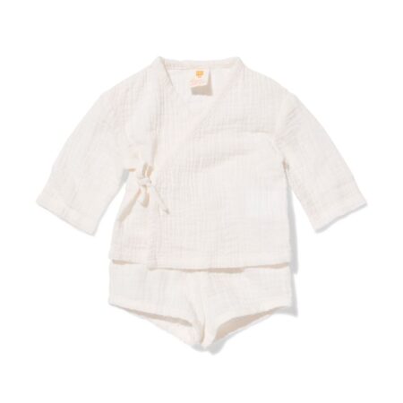 HEMA Newborn kledingset mousseline gebroken wit (gebroken wit) | HEMA