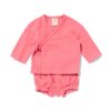 HEMA Newborn kledingset mousseline roze (roze) | HEMA