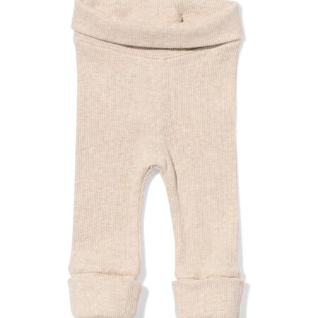HEMA Newborn meegroei legging LENZING™ ECOVERO™ rib zand (zand) | HEMA