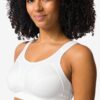 HEMA Niet voorgevormde sportbh heavy support zonder beugel wit (wit) | HEMA