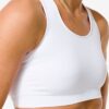 HEMA Niet voorgevormde sporttop medium support zonder beugel naadloos wit | HEMA