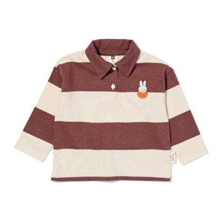 HEMA Nijntje baby T-shirt jersey strepen bruin (bruin) | HEMA