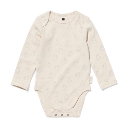 HEMA Nijntje babyromper LENZING™ ECOVERO™ rib wit (wit) | HEMA