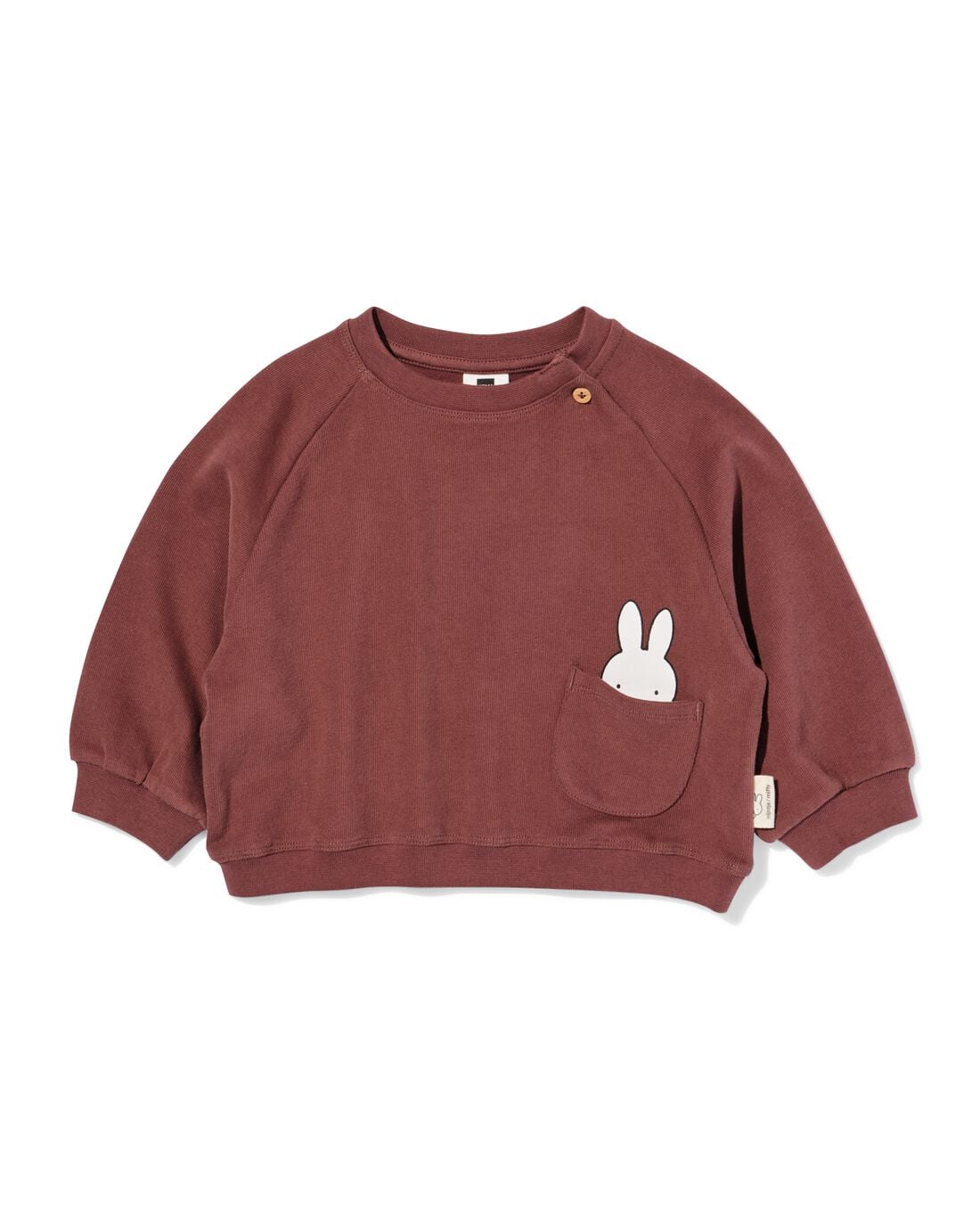 HEMA Nijntje babytrui sweatstof bruin (bruin) | HEMA