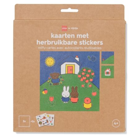 HEMA Nijntje kaarten met stickers - 2 stuks | HEMA