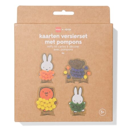 HEMA Nijntje kaarten versieren met pompoms | HEMA