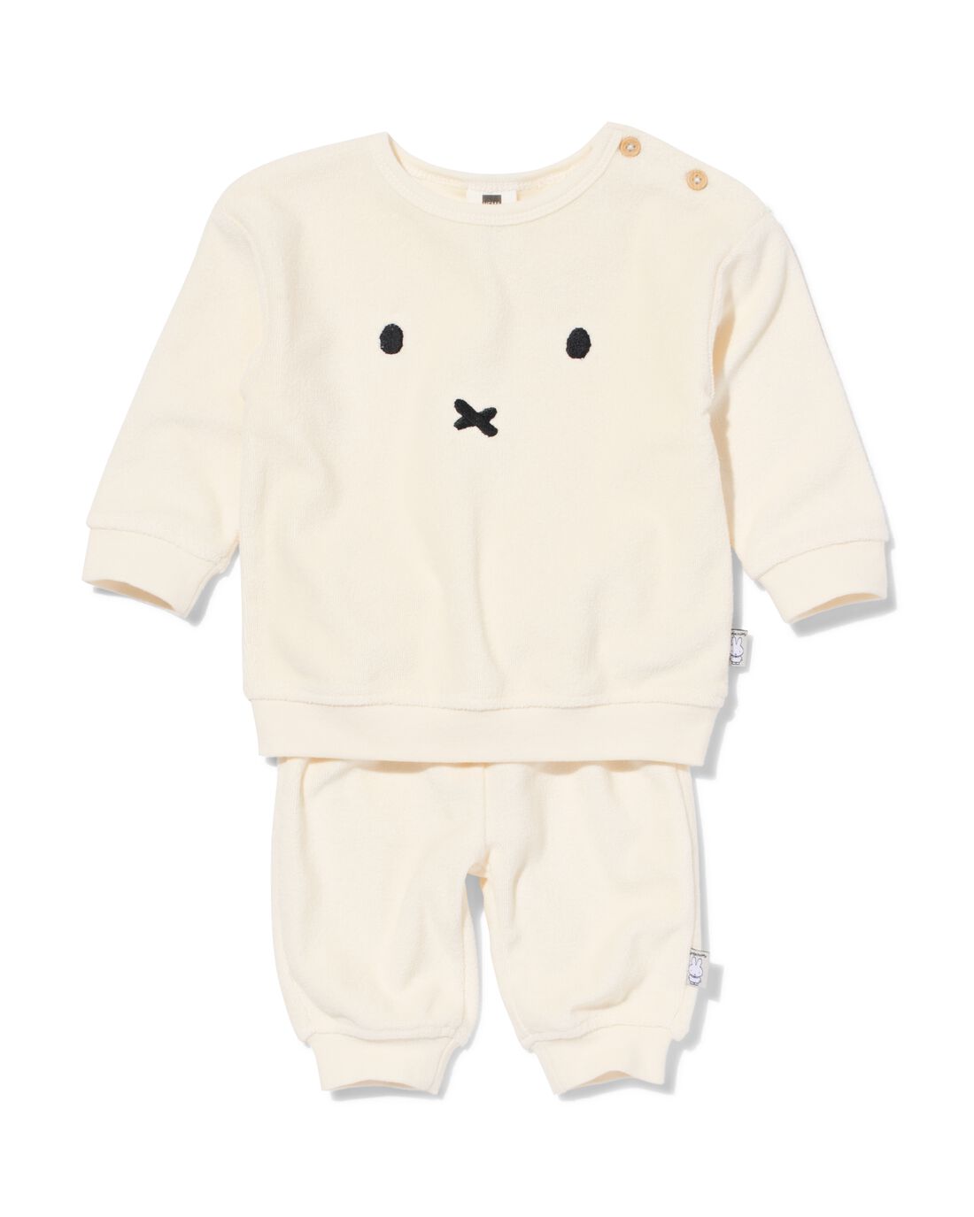 HEMA Nijntje newborn kledingset terry ecru (ecru) | HEMA