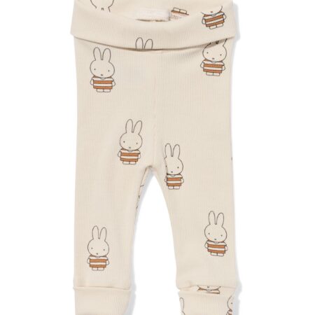 Nijntje newborn legging rib ecru