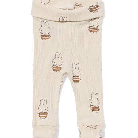 HEMA Nijntje newborn legging rib ecru (ecru) | HEMA