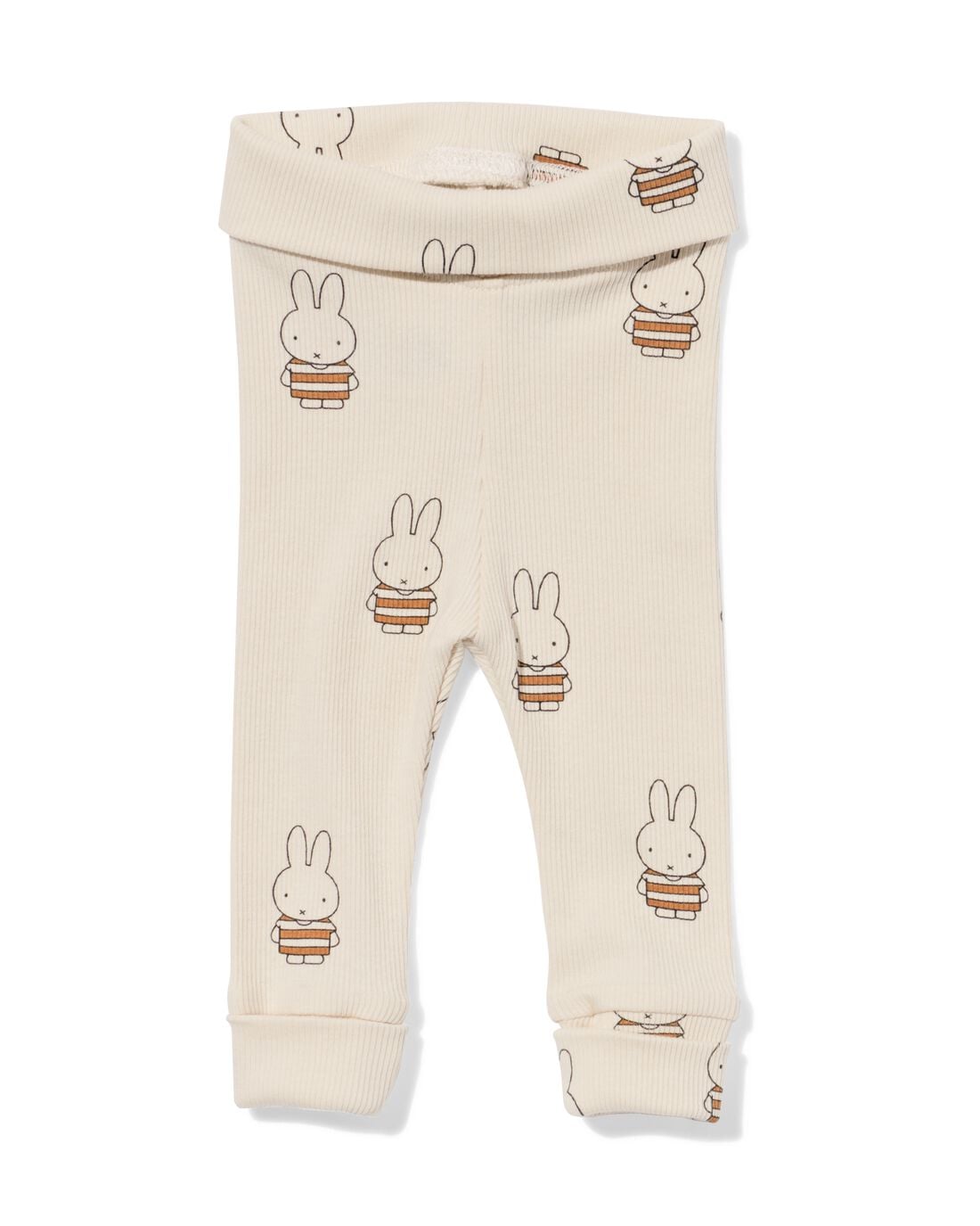 HEMA Nijntje newborn legging rib ecru (ecru) | HEMA