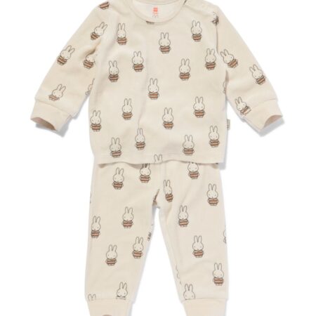 HEMA Nijntje pyjama velours gebroken wit | HEMA
