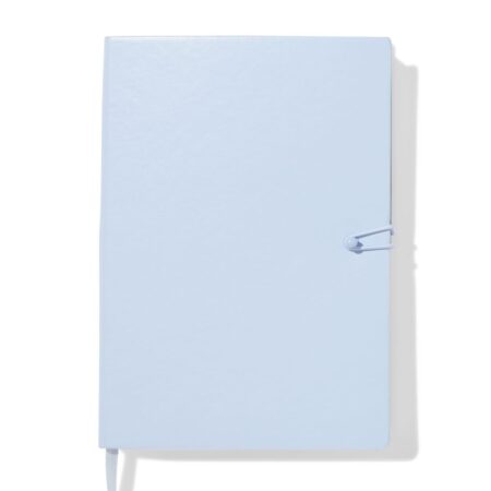 HEMA Notitieboek A5 PU gelinieerd blauw | HEMA