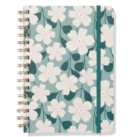 HEMA Notitieboek A5 gelinieerd bloemen (multi) | HEMA