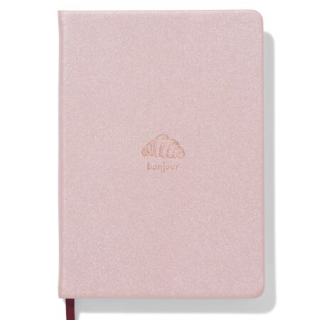 HEMA Notitieboek A5 gelinieerd croissant (roze) | HEMA