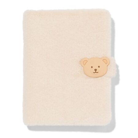 HEMA Notitieboek A5 gelinieerd fluffy beer (gebroken wit) | HEMA