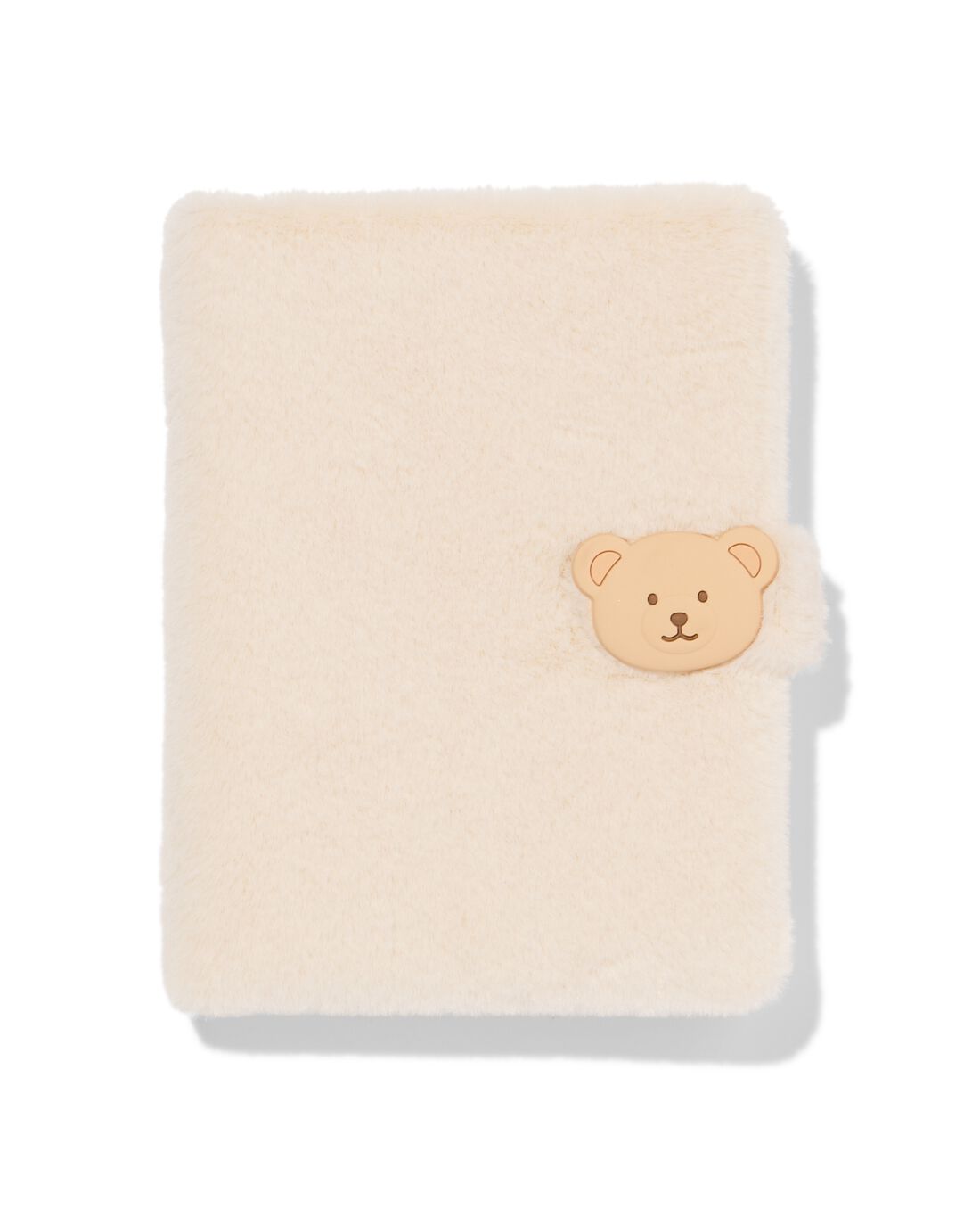HEMA Notitieboek A5 gelinieerd fluffy beer (gebroken wit) | HEMA