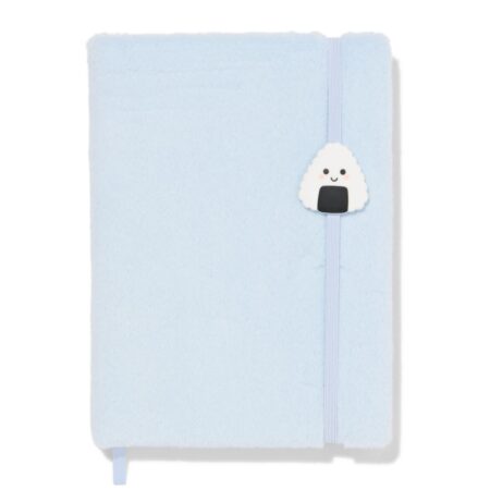 HEMA Notitieboek A5 gelinieerd fluffy onigiri (lichtblauw) | HEMA