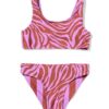 HEMA Omkeerbare kinderbikini zebra-strepen lila (lila) | HEMA