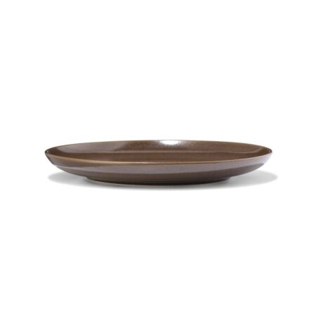 HEMA Ontbijtbord Ø21cm Puur aardewerk donkerbruin (donkerbruin) | HEMA