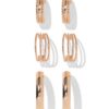 HEMA Oorringen 18mm goud - 3 stuks (Gold) | HEMA