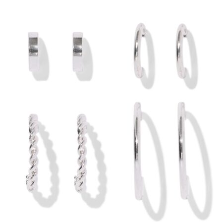 HEMA Oorringen zilver - 4 stuks (Silver) | HEMA