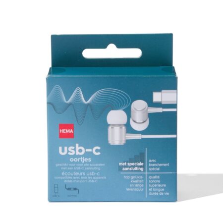 HEMA Oortjes in-ear USB-C wit | HEMA