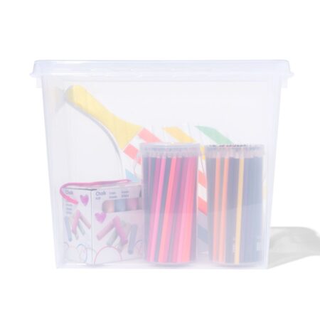 Opbergbox 25L Madrid transparant 40x30x32 (transparant)
