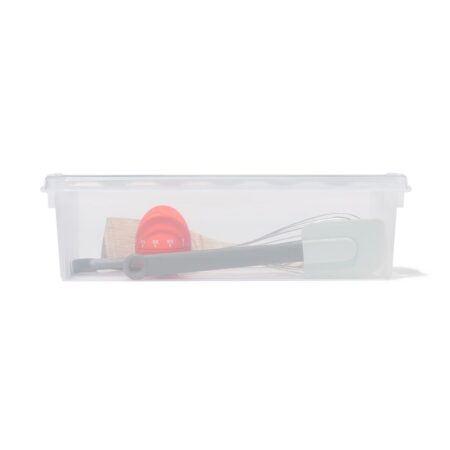 HEMA Opbergbox 3.5L Madrid transparant 38x14x11 (transparant) | HEMA