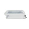 Opbergdoos met deksel 0.5L Dublin transparant 18x11x5 (transparant)