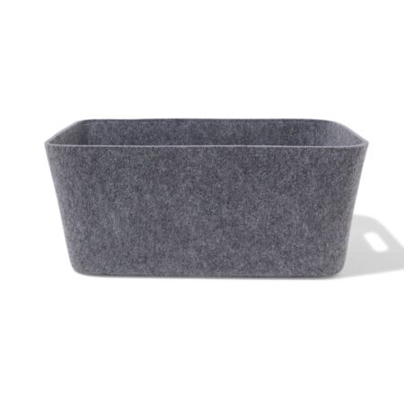 Opbergmand 25x33x14cm M vilt grijs