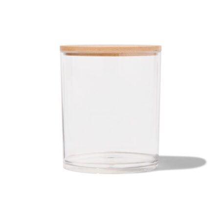 HEMA Organizer rond transparant met deksel Ø8.7x10.6 (transparant) | HEMA
