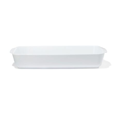 Ovenschaal 31x19x5.5cm porselein wit