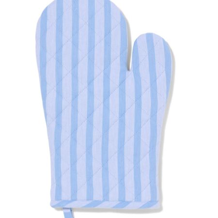 HEMA Ovenwant katoen strepen blauw (blauw) | HEMA