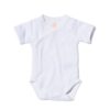 HEMA Overslag romper organic katoen stretch - 2 stuks wit | HEMA
