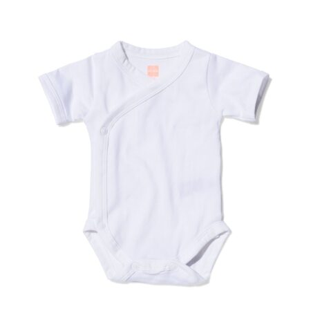HEMA Overslag romper organic katoen stretch - 2 stuks wit | HEMA