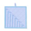 HEMA Pannenlap 21x21cm katoen strepen blauw (blauw) | HEMA