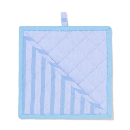 HEMA Pannenlap 21x21cm katoen strepen blauw (blauw) | HEMA