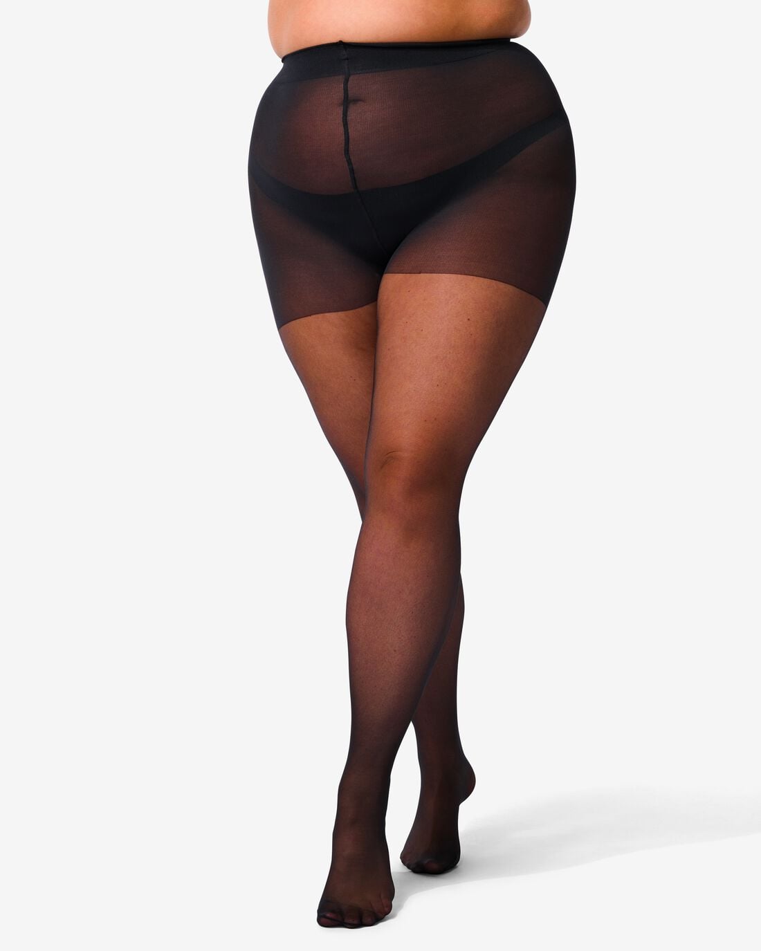 HEMA Panty antiladder curvy 20 denier mat zwart (zwart) | HEMA