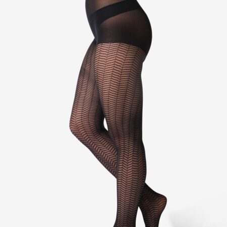 HEMA Panty fashion visgraat zwart (zwart) | HEMA