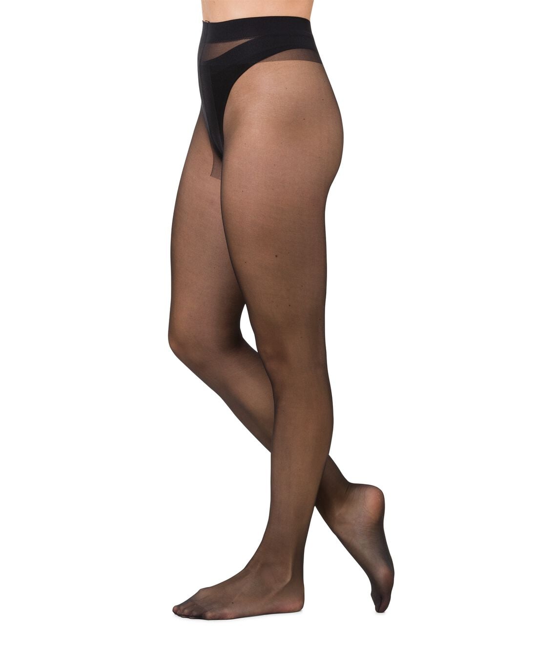 HEMA Panty invisible 20 denier glans zwart | HEMA