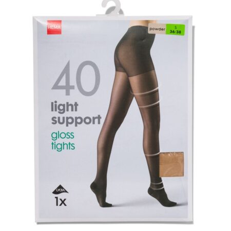 HEMA Panty light support 40 denier glans poeder | HEMA